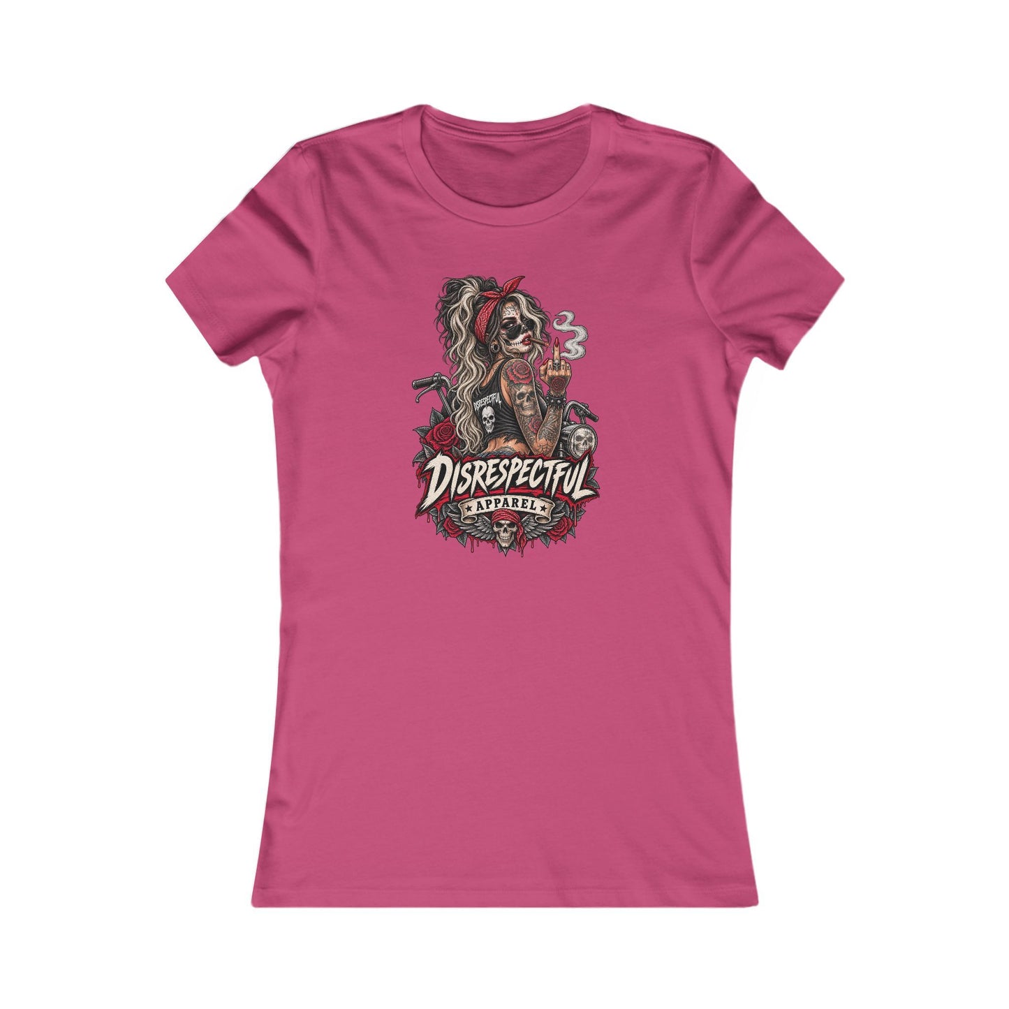 Disrespectful Apparel Skull Pin-Up — Women's Favorite Graphic Tee