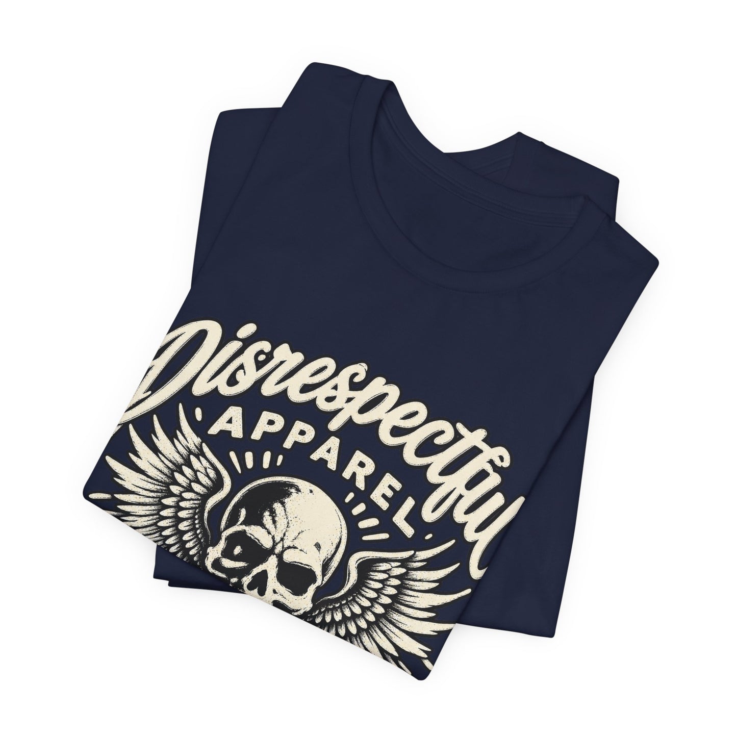 Skull & Wings Tee — "Disrespectful Apparel" Graphic T‑Shirt