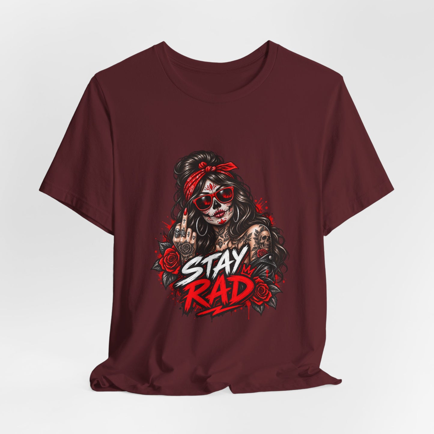 Stay Rad Skull Girl T-Shirt