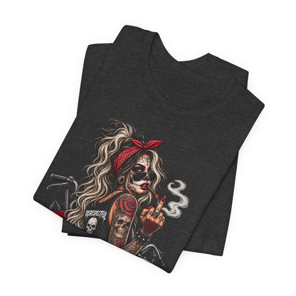 Disrespectful Apparel Skull Pin-Up Tee