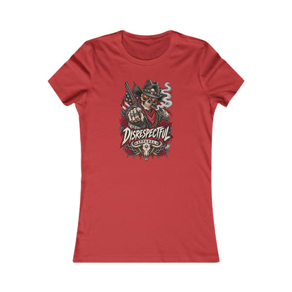 Disrespectful Apparel Skull Cowboy — Women's Favorite Graphic Tee