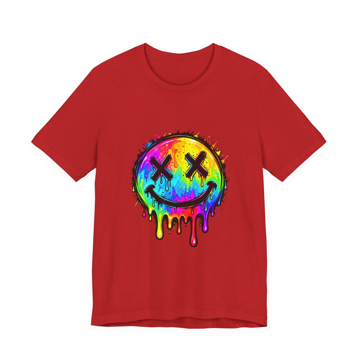 Rainbow Drip Smiley T-Shirt