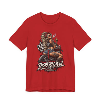 Disrespectful Apparel Biker Girl Graphic Tee
