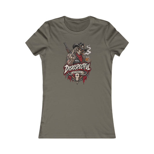 Disrespectful Apparel Cowboy Skeleton — Women's Favorite Graphic Tee