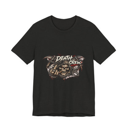 Death Crew Skull Graphic Tee — Vintage Biker Rock T-Shirt