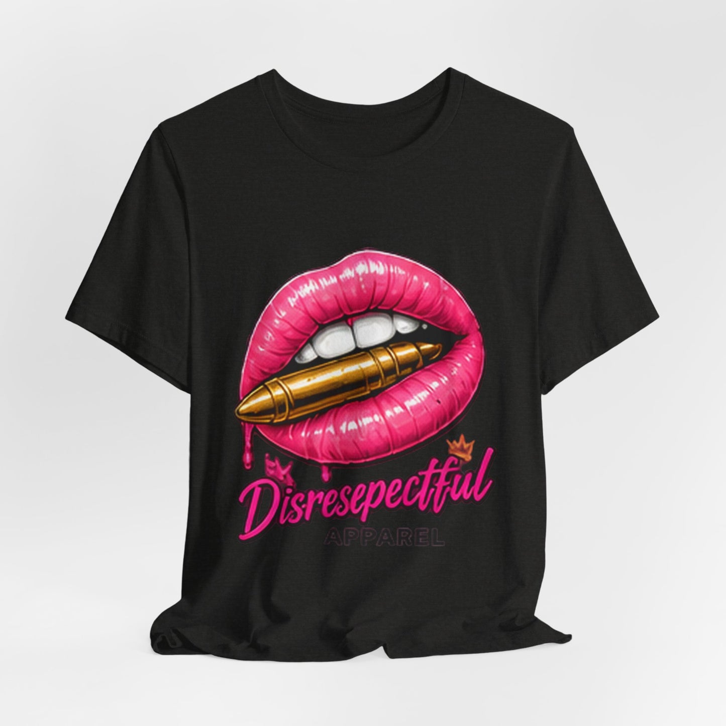 Kiss Kiss Bang Bang — Pink Lip & Bullet Graphic Tee