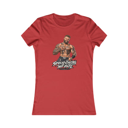 Spread Cheeks Not Hate — Tattooed Biker Women's Graphic Tee