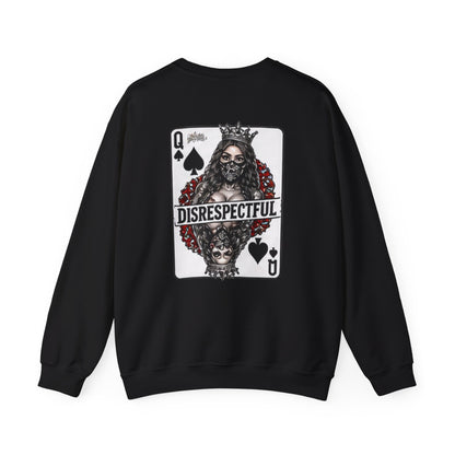 Queen of Spades — Disrespectful — Back-Print Graphic Crewneck