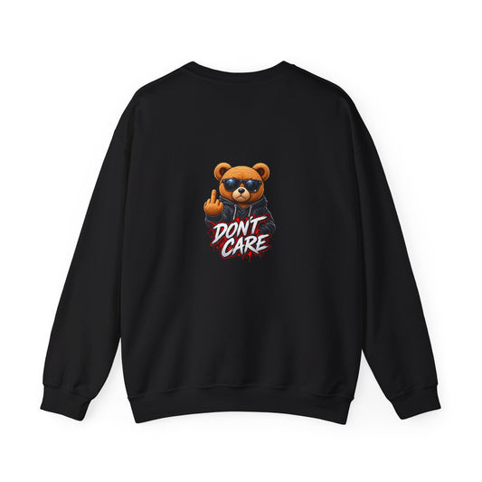 Don't Care Bear — Back-Print Graphic Crewneck