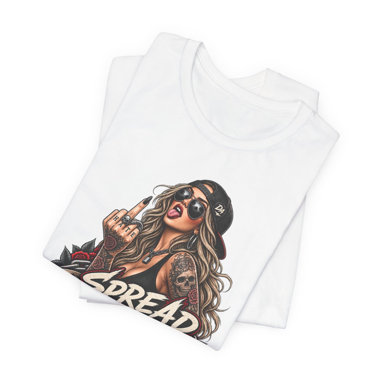 Spread Cheeks Not Hate Tee — Edgy Graphic T-Shirt