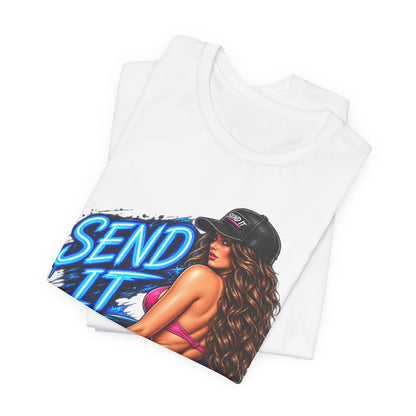 Send It Pinup Tee — Retro Hotrod Graphic T‑Shirt