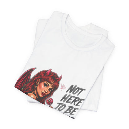 Not Here To Be Nice Devil Girl Tee