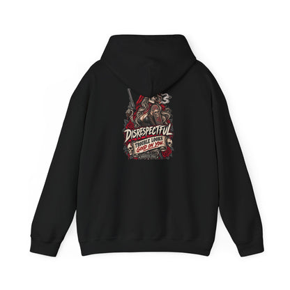Trouble Looks Good On You — Pin-Up — Back-Print Graphic Hoodie