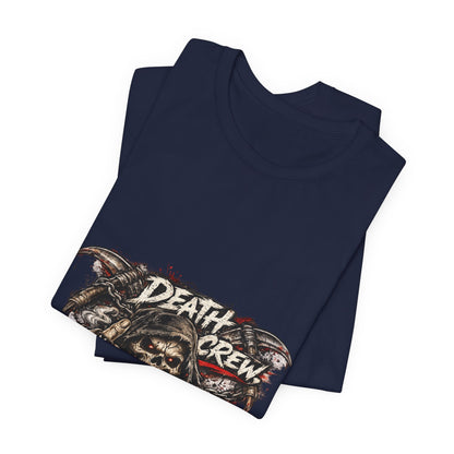 Death Crew Skull Graphic Tee — Vintage Biker Rock T-Shirt