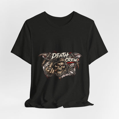 Death Crew Skull Graphic Tee — Vintage Biker Rock T-Shirt