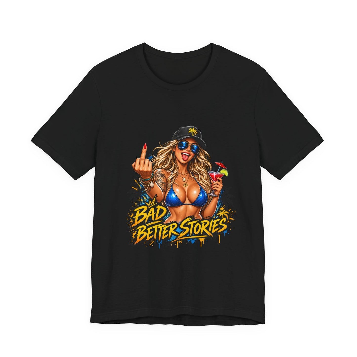 Bad Decisions, Better Stories — Beach Pinup Graphic Tee