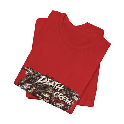 Death Crew Skull Graphic Tee — Vintage Biker Rock T-Shirt