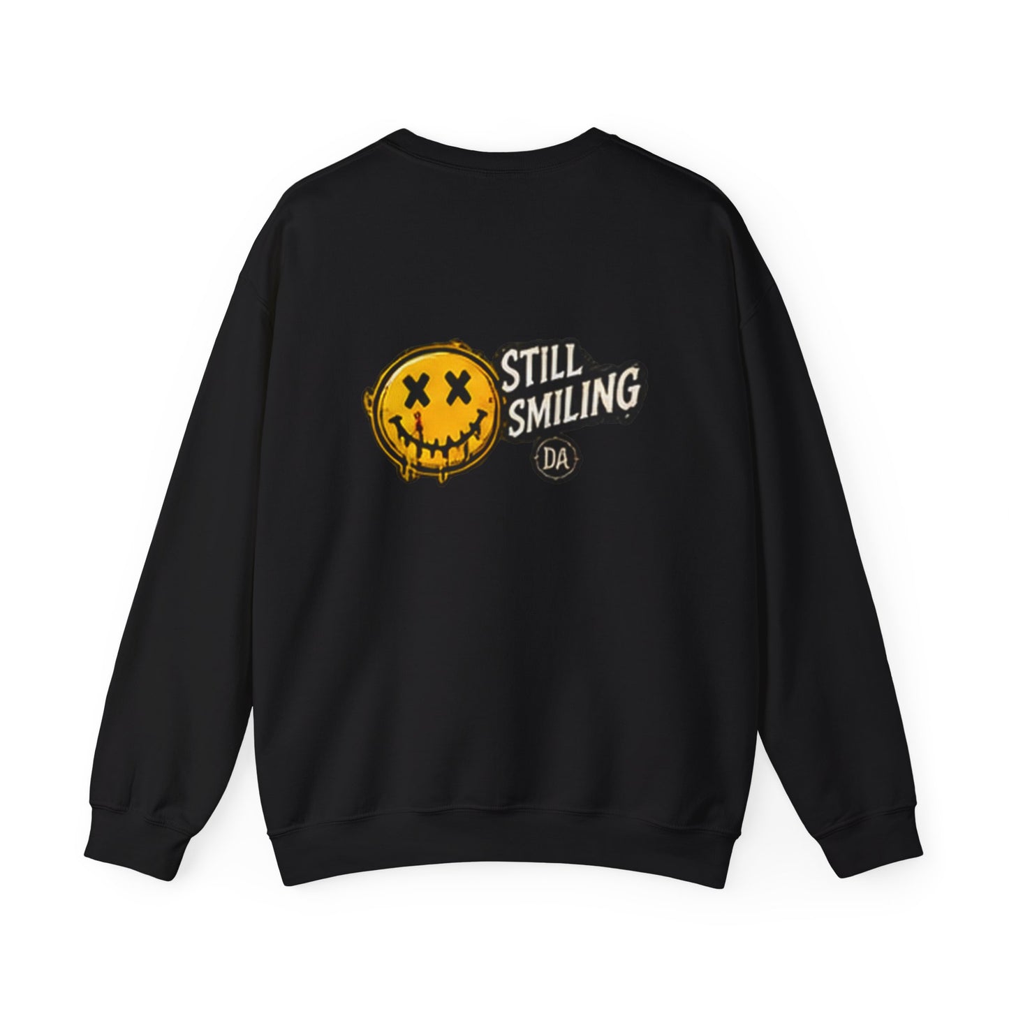 Still Smiling — Back-Print Graphic Crewneck