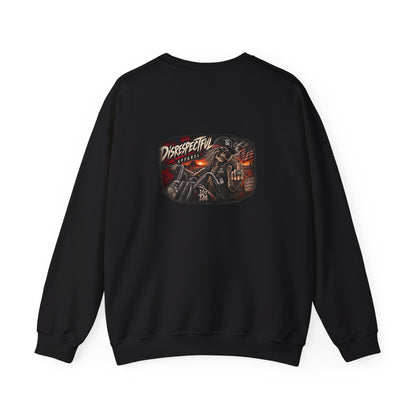 Vintage Biker Skull — Back-Print Graphic Crewneck