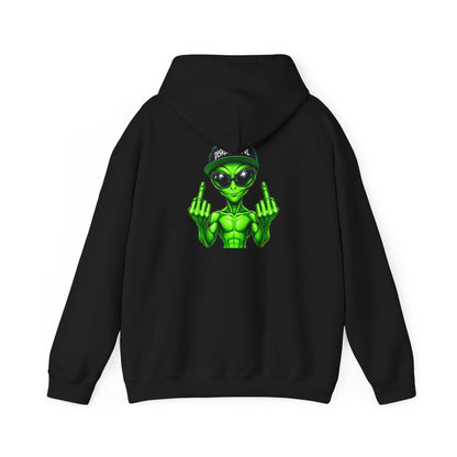 Disrespectful Alien — Back-Print Graphic Hoodie