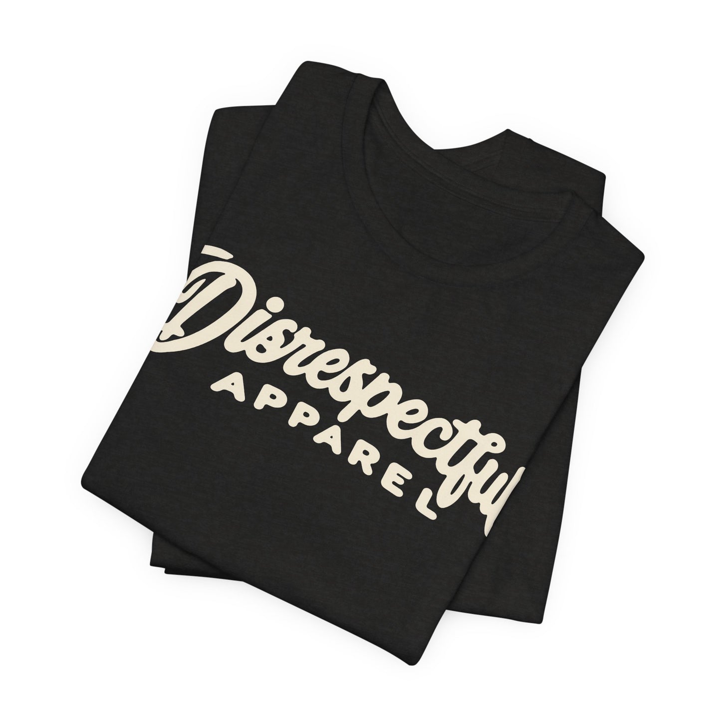 Disrespectful Apparel Script Logo Tee — Casual Graphic T-Shirt