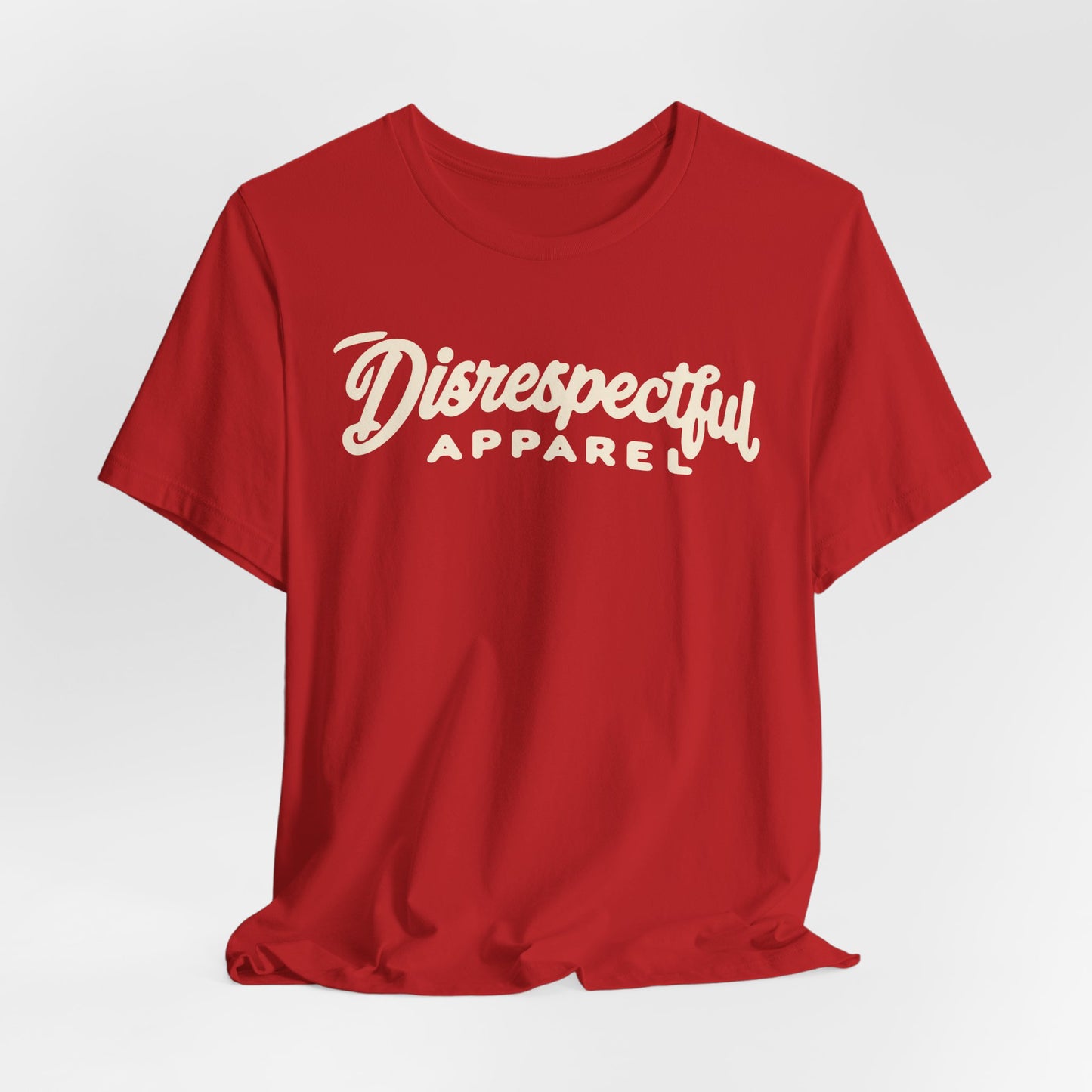 Disrespectful Apparel Script Logo Tee — Casual Graphic T-Shirt
