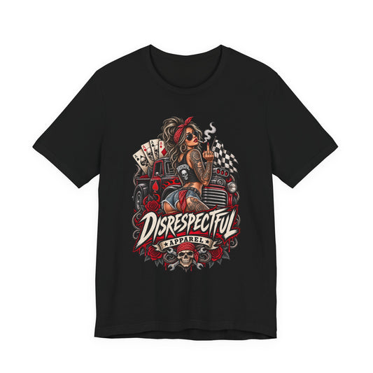 Disrespectful Apparel Pin-Up Racing Tee