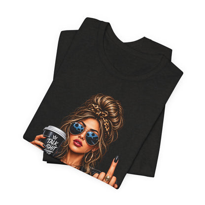 Coffee & Contempt — Black Graphic Tee