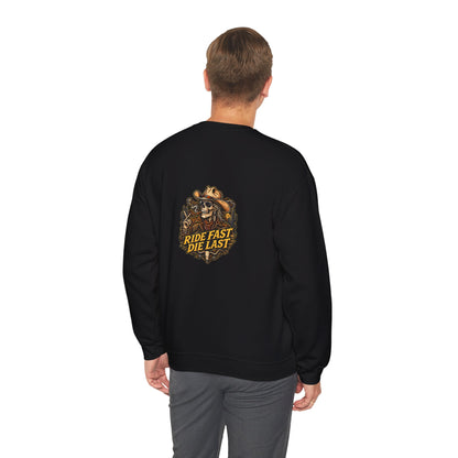 Ride Fast, Die Last — Back-Print Graphic Crewneck