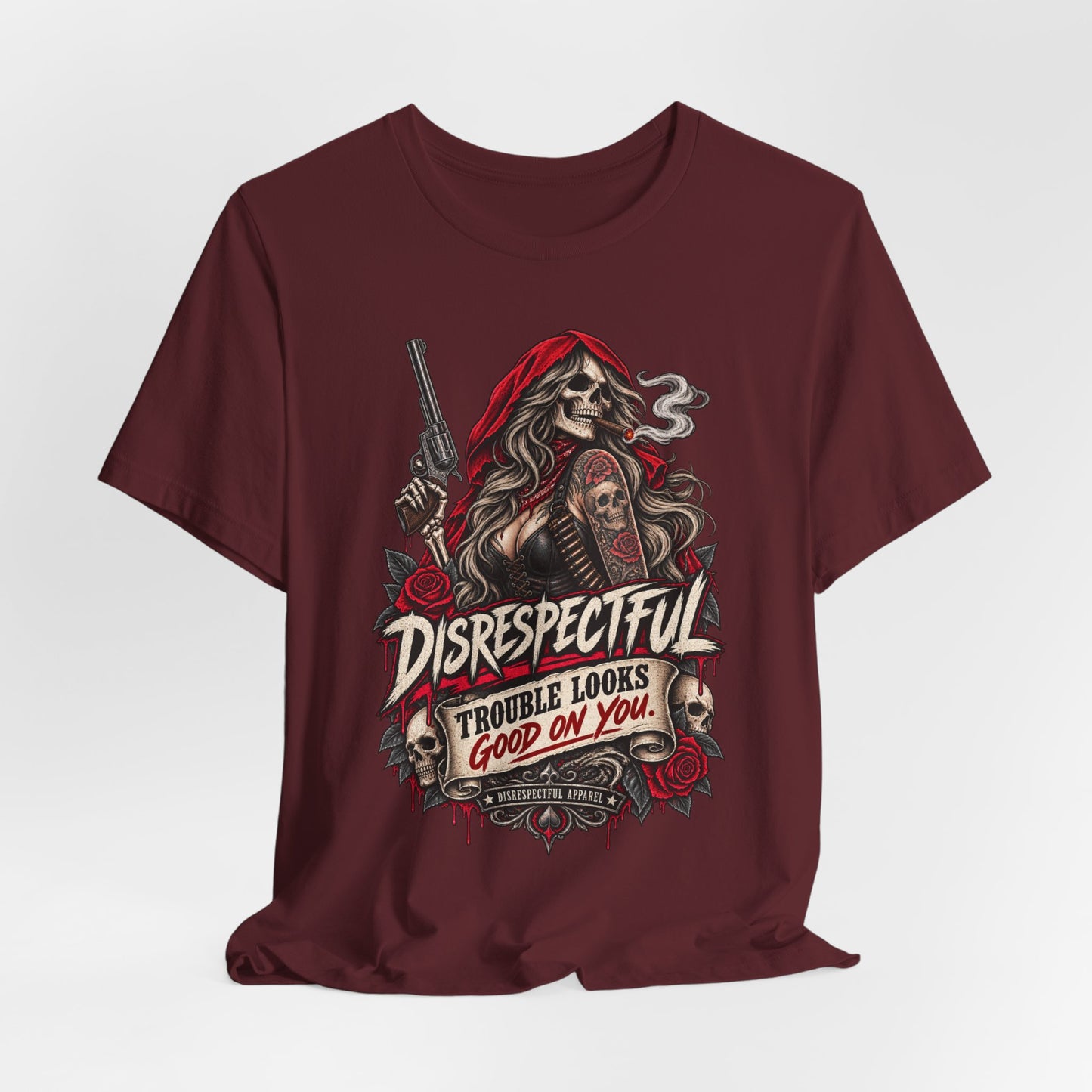 Disrespectful 'Trouble Looks Good On You' Graphic Tee