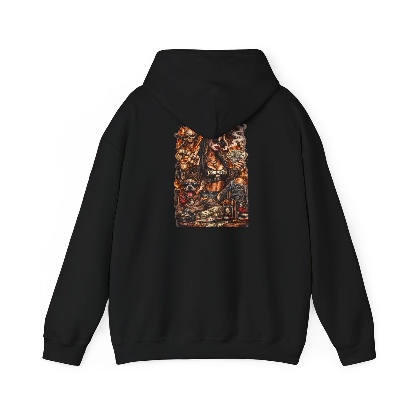 Skull Gambler — Back-Print Graphic Hoodie
