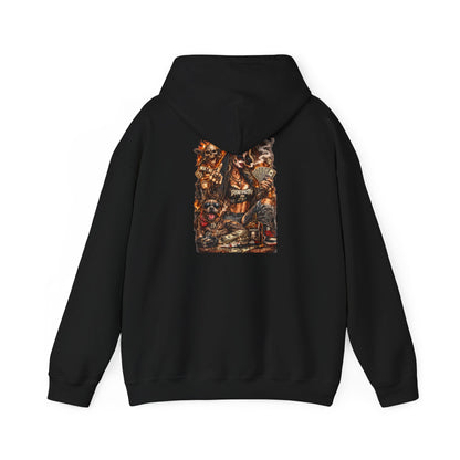 Skull Gambler — Back-Print Graphic Hoodie