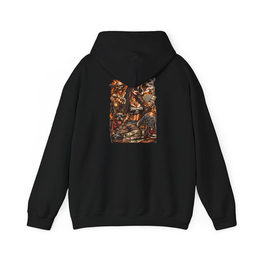 Skull Gambler — Back-Print Graphic Hoodie