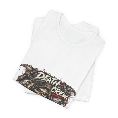 Death Crew Skull Graphic Tee — Vintage Biker Rock T-Shirt