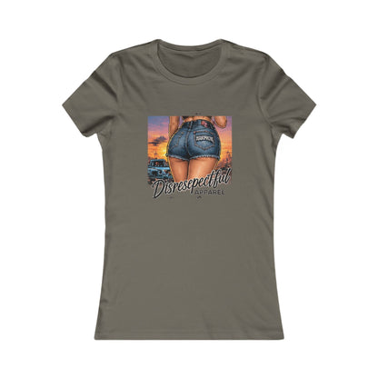 Sunset Denim Pin-Up — Women's Favorite Graphic Tee