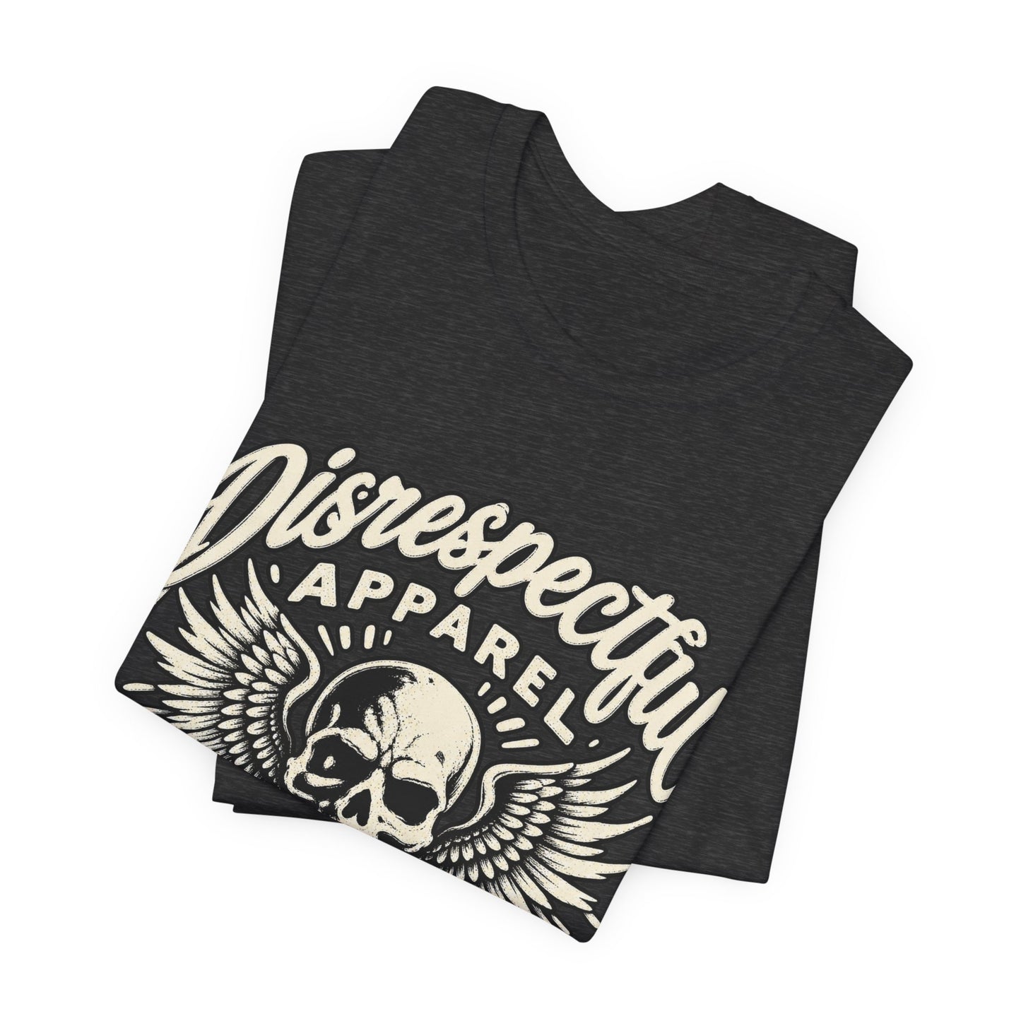 Skull & Wings Tee — "Disrespectful Apparel" Graphic T‑Shirt