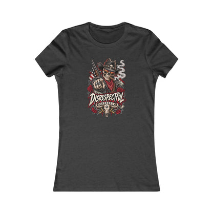 Disrespectful Apparel Skull Cowboy — Women's Favorite Graphic Tee
