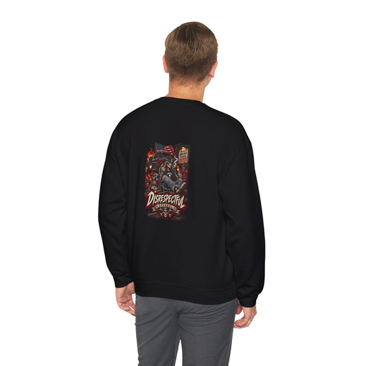 Disrespectful Trucker — Back-Print Graphic Crewneck