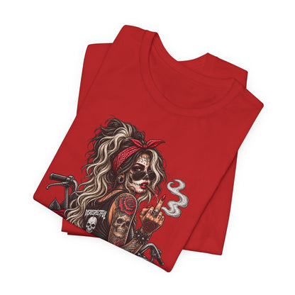 Disrespectful Apparel Skull Pin-Up Tee