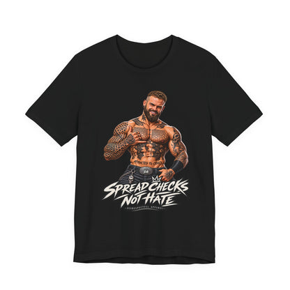 Spread Cheeks Not Hate — Tattooed Biker Graphic Tee