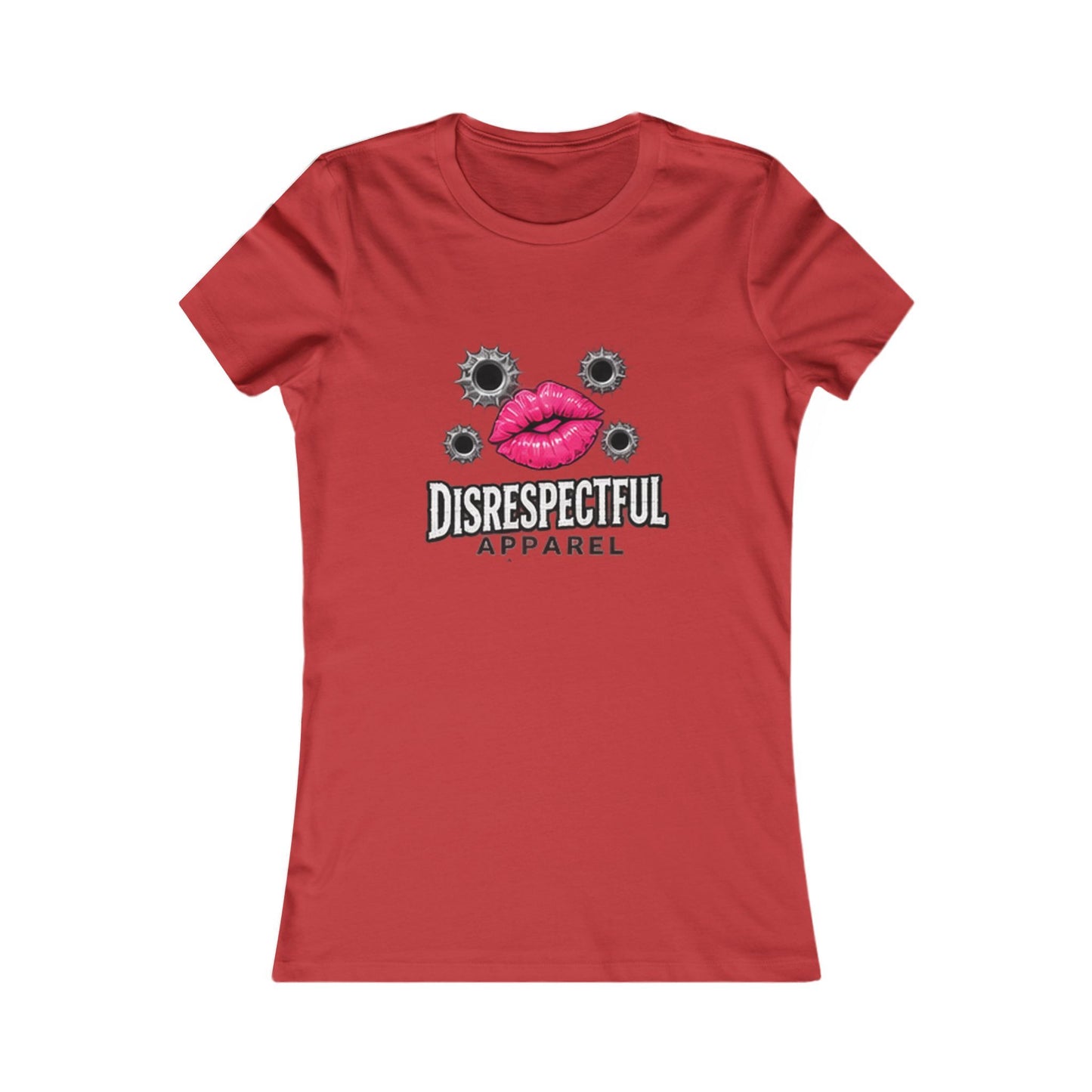 Kiss & Bullet Hole — Women's Favorite Graphic Tee