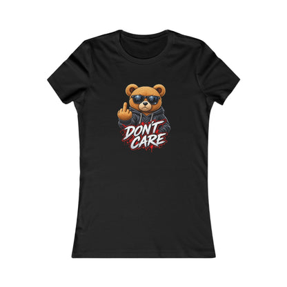 'Don't Care' Bear — Women's Favorite Graphic Tee