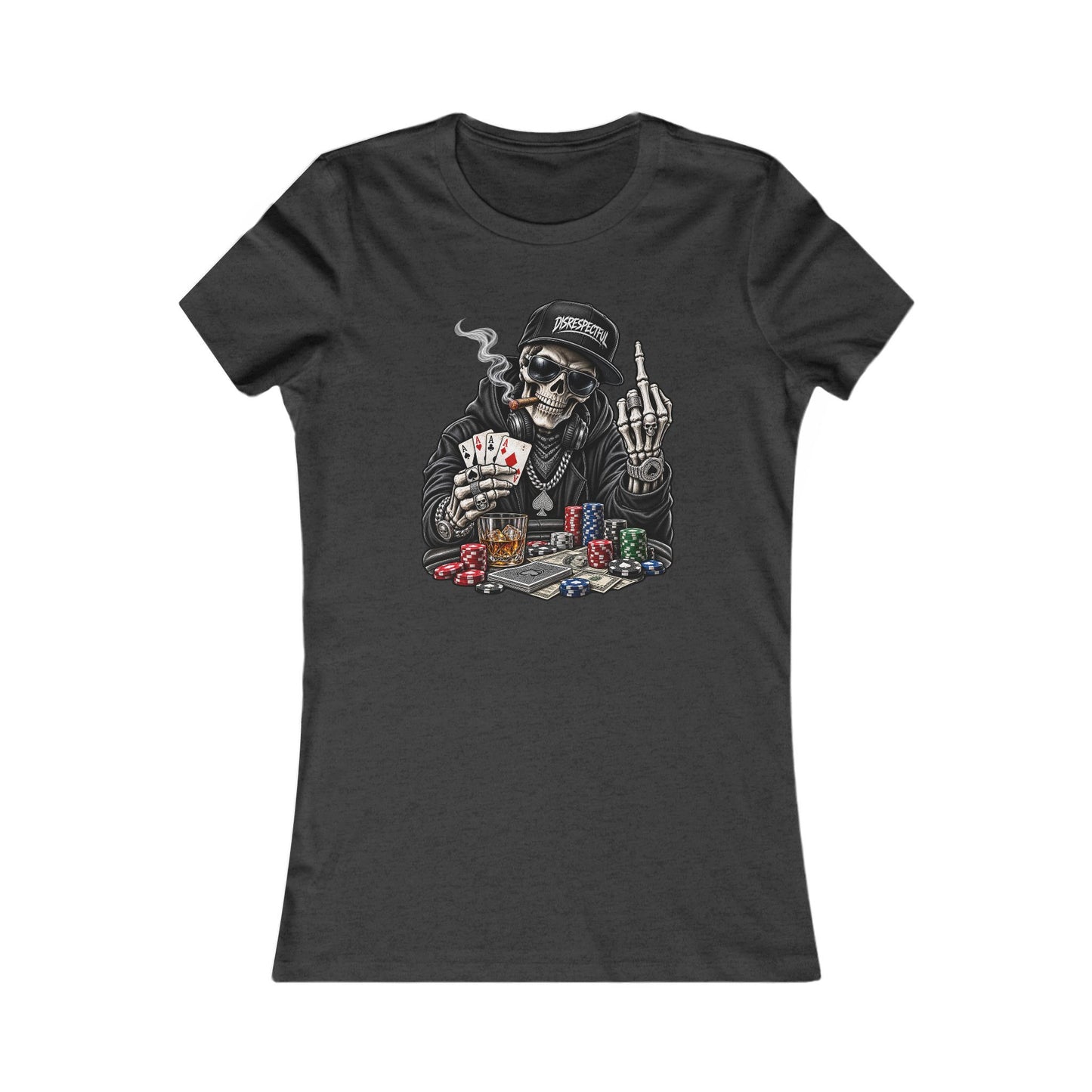Skull Poker — Women's Favorite Graphic Tee
