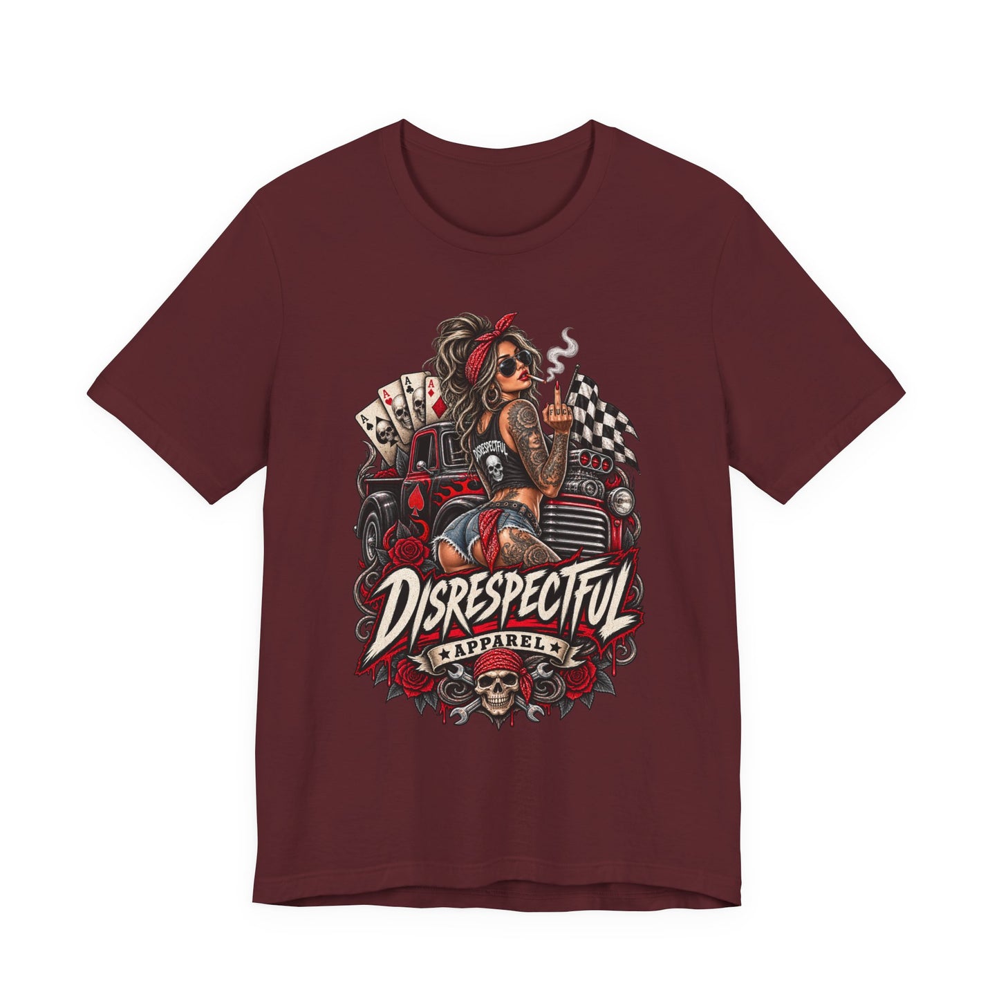 Disrespectful Apparel Pin-Up Racing Tee