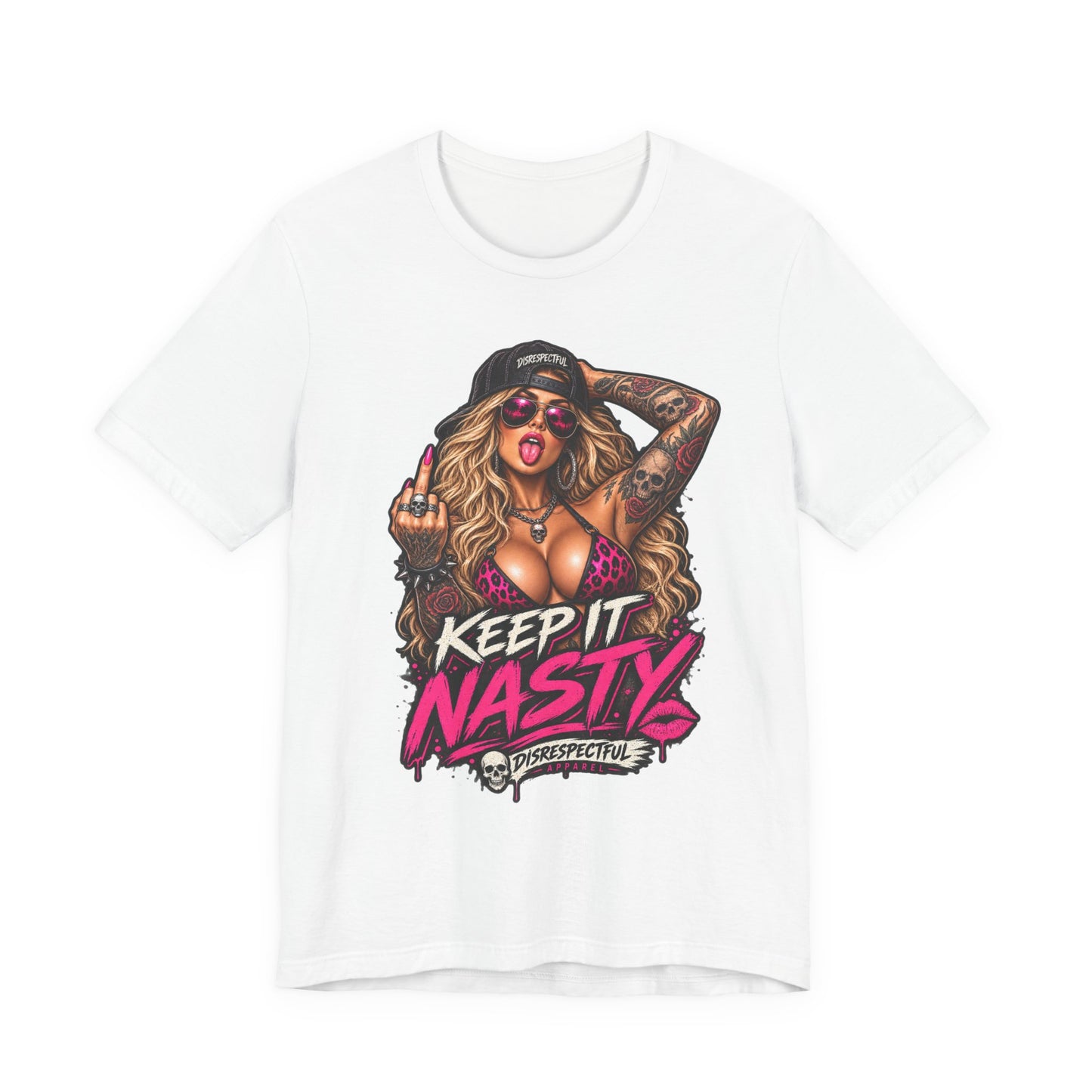 Keep It Nasty Graphic Tee — Edgy Pinup Streetwear Shirt