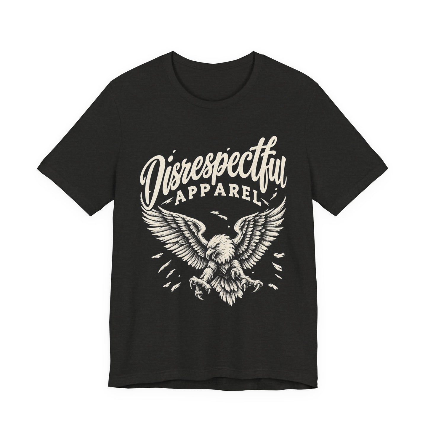 Disrespectful Apparel Eagle Graphic Tee — Vintage Script Logo T-Shirt