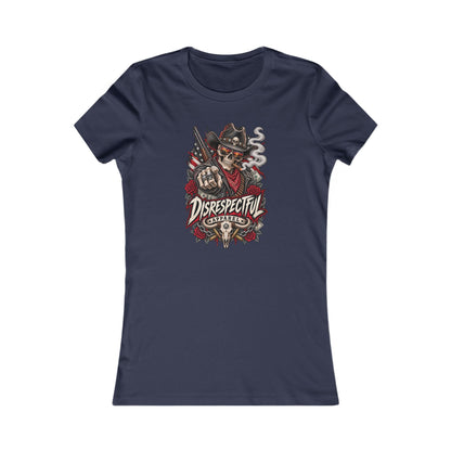 Disrespectful Apparel Skull Cowboy — Women's Favorite Graphic Tee