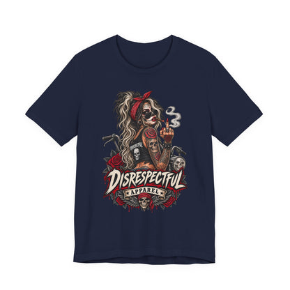 Disrespectful Apparel Skull Pin-Up Tee