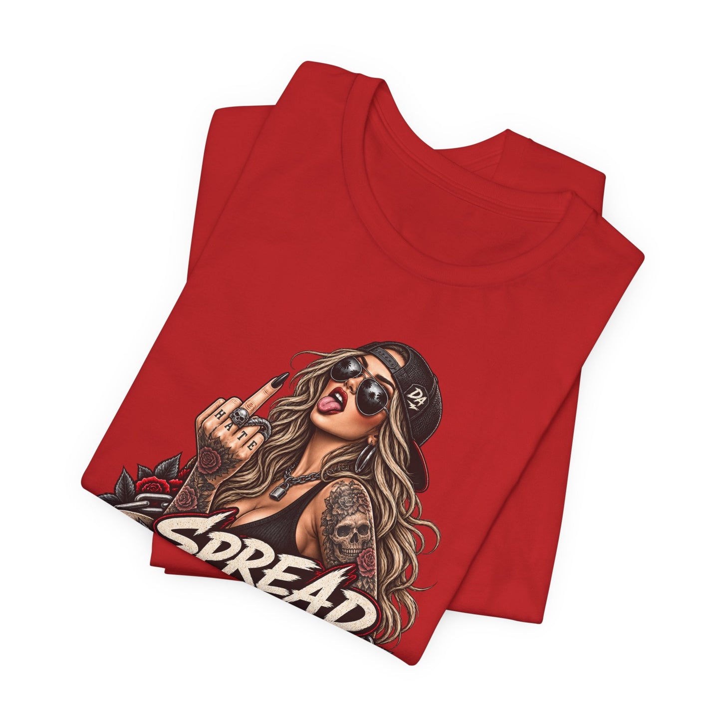 Spread Cheeks Not Hate Tee — Edgy Graphic T-Shirt