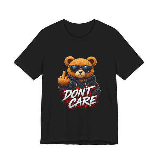 T-Shirt — 'Don't Care' Bear Graphic Tee